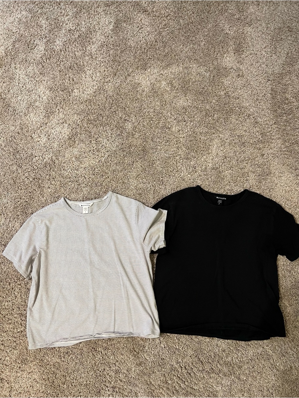 Two Athleta T-shirts